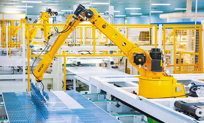 精密云台-电动云台-轻载云台-机器人云台在自动生产线上的集成