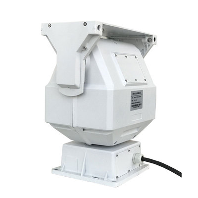 100Kg低速载重云台-涡轮蜗杆传动结构,RS485可选RS422接口支持Pelco和阻滞扭转振动反向自锁