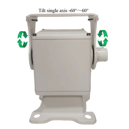 5kg府仰单轴低功耗云台,俯仰-45°~+45°范围定制可选,支持Pelco云台协议-aiptz厂家主推机型