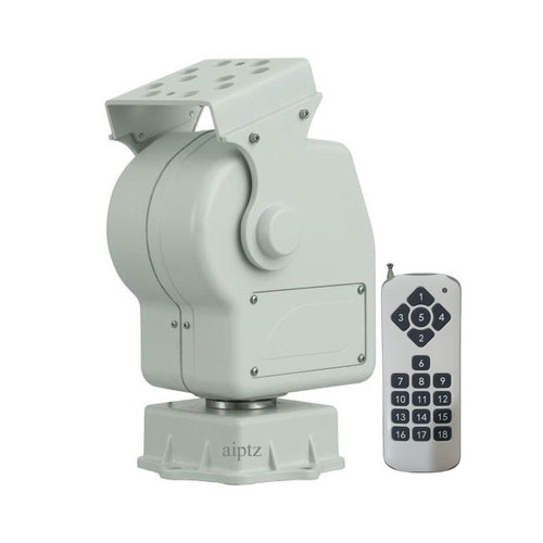 20W低功耗5kg无线遥控云台,RS485通讯口支持Pelco协议和无障碍100米操控,适用不同场景应用集成-aiptz主推