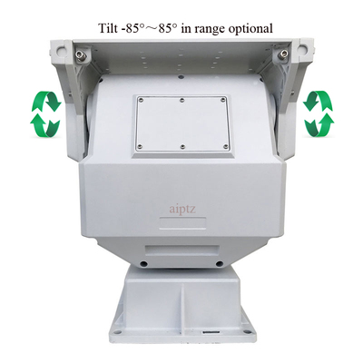 30~80Kg府仰单轴重载云台,俯仰-85°~+85°范围定制可选,支持Pelco云台协议和断电自锁功能