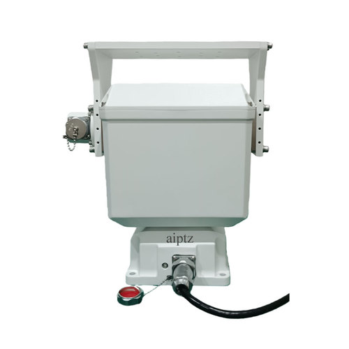 40kg重复精度±0.005°顶载伺服工业云台,采用闭环伺服电机谐波传动-内置集成磁编码器