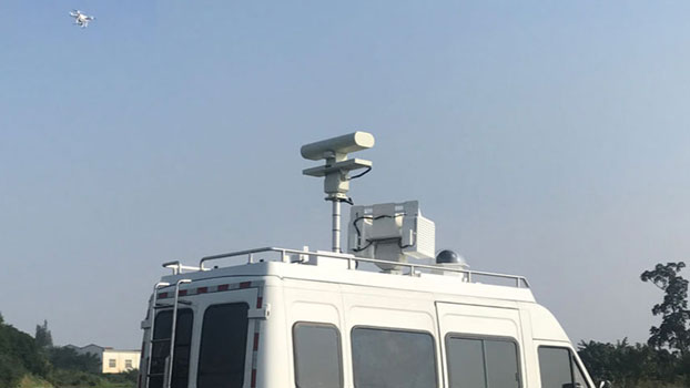 车载无人机雷达云台跟踪监测