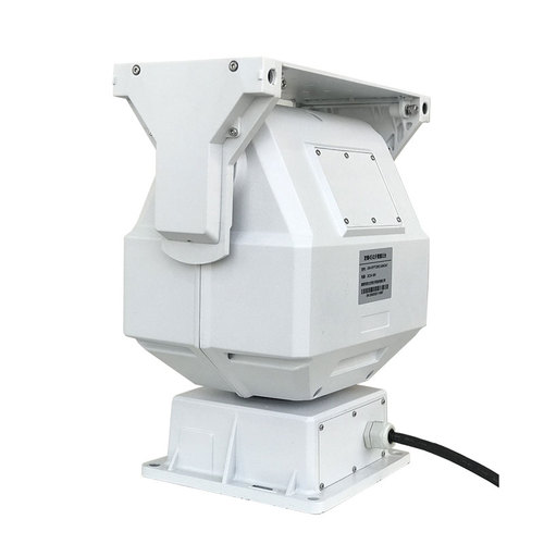 100Kg低速载重云台-涡轮蜗杆传动结构,RS485可选RS422接口支持Pelco和阻滞扭转振动反向自锁