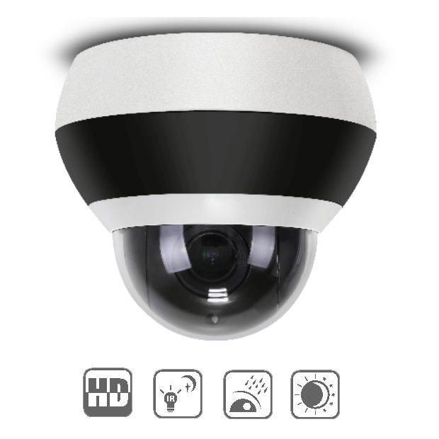 3 inch ptz ip camera，built-in 4X 1080P integrated camera,25m infrared device