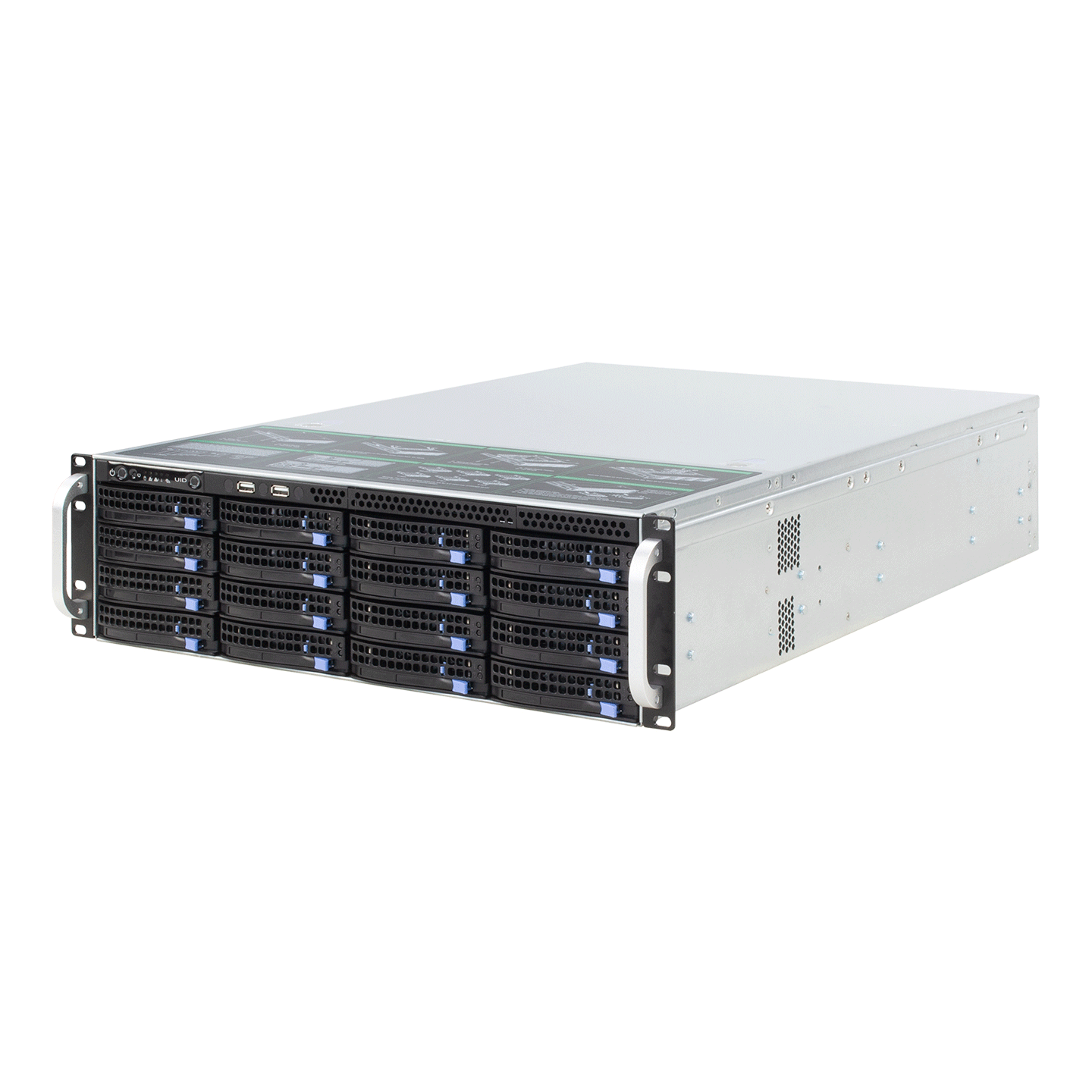 16-disk monitoring storage and forwarding server, single machine supports 64-channel IPC