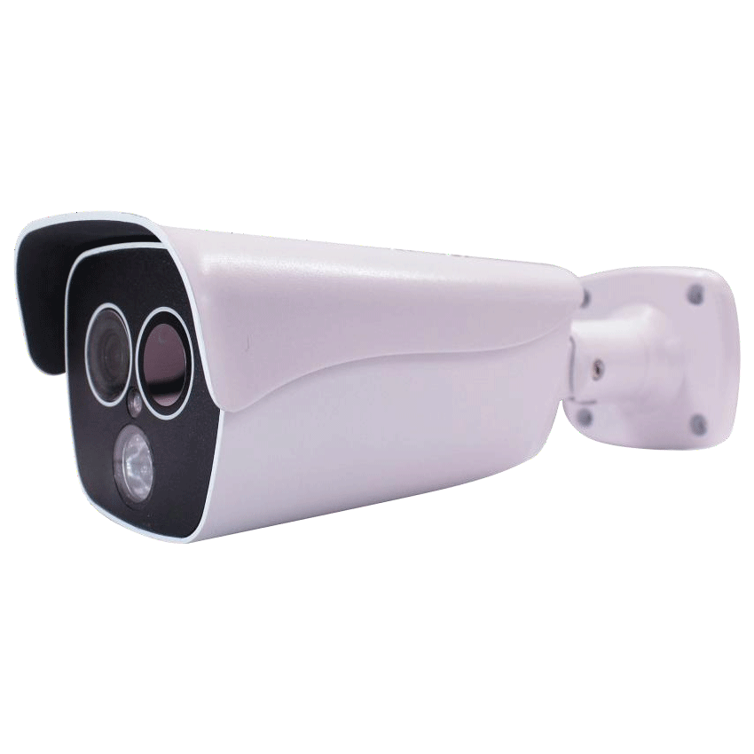工业双光谱测温仪红外线摄像机,内置1080P监控摄像机和160红外线测温仪,适用于环境或消防安全检测预警布署